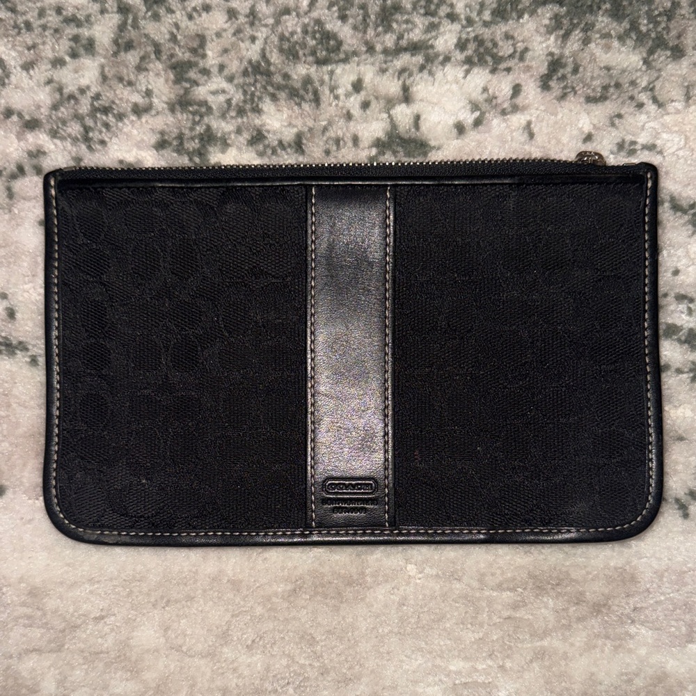 Coach Sleek Black Pouch